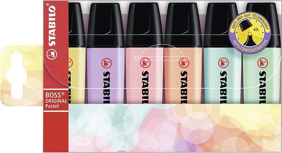STABILO BOSS ORIGINAL Pastel - 6 stuks