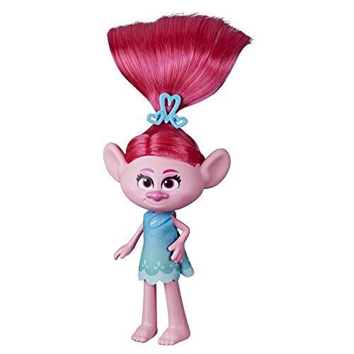 Trolls DreamWorks Stylin' Poppy Fashion Pop met afneembare jurk en haaraccessoire, geïnspireerd door World Tour, meisjes vanaf 4 jaar