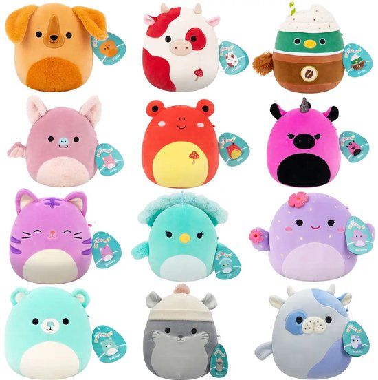 Squishmallows pluche knuffel 19 cm - Meerkleurig