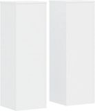 vidaXL Plantenstandaard Wit 33 x 33 x 100 cm Bewerkt Hout