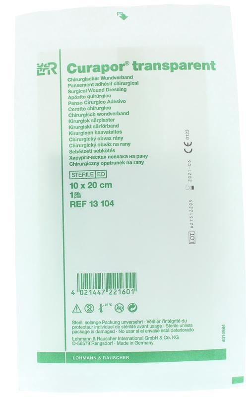 Transparant steriel verband 10 x 20 cm - 25 stuks