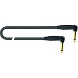 QUIK LOK JUST 2JR-03 instrumentenkabel 0,3 m 2x jack mono 6,3 mm hoek 90°