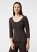 Comma Strickpullover donkerbruin