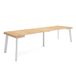 Skraut Home Uittrekbare Consoletafel Eettafel 300cm voor 14 personen Houten Poten Moderne Stijl Eiken