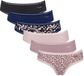 Sloggi GO Crush Hipster C6P Set van 6 Dames XL Blauw/Zwart/Roze Panterprint Katoen/Elastaan