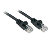 LINDY RJ-45/RJ-45 Cat6 0.3m Netwerkkabel Zwart