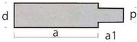 RECAMBIOS MARINOS SLU Anode crayon, zinc, Scania (a: 45mm, a1: 10mm, d: 17mm, p: M6) (TEN02201)