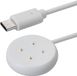 kwmobile USB-oplaadkabel type c geschikt voor Google Pixel Watch 3 / Pixel Watch 2 / Fitbit Versa 4 3 2 / Ace LTE - Kabel voor smartwatch - in wit