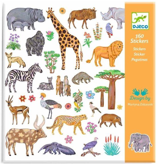 Djeco Stickers 160 stuks - Kenia