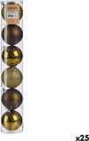 Krist+ Bol Set kerstballen Groen Plastic Ø 8 cm (25 Stuks)