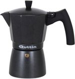 Quttin Italiaanse Koffiepot Quttin Darkblack Inductie Zwart