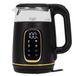 Adler AD 1305 bg Elektrische glas waterkoker 1.7L Temperatuurregeling LED-display Zwart en goud