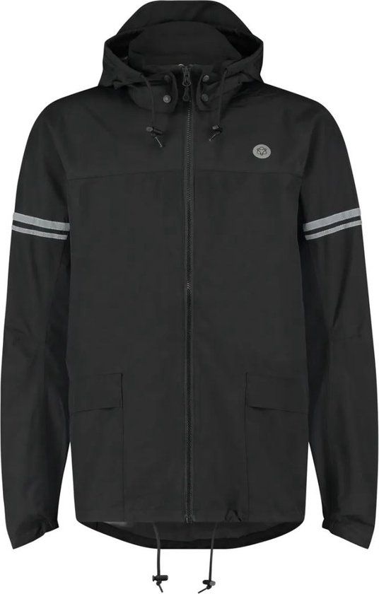 AGU Section Regenjas II Essential Heren - Zwart - XXXL