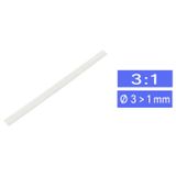 TRU COMPONENTS 1571487 Krimpkous zonder lijm Wit 3 mm 1 mm Krimpverhouding:3:1 per meter