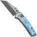 Kansept Little Main Street K2015V1 Damascus Steel, Lightning Strike Titanium, zakmes, Dirk Pinkerton design