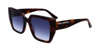 Karl Lagerfeld KL6036S N Tortoise/Blue Shaded Square Sunglasses for Women