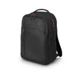 Genesis Pallad Sac à dos pour ordinateur portable de 14,1 à 17,3", compartiment pour ordinateur portable, université, école, travail, étude, sac étanche et fermeture éclair, Noir, 30 x 16,5 x 45 cm