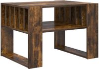 vidaXL Salontafel gerookt eiken 66 x 49,5 x 45 cm bewerkt hout