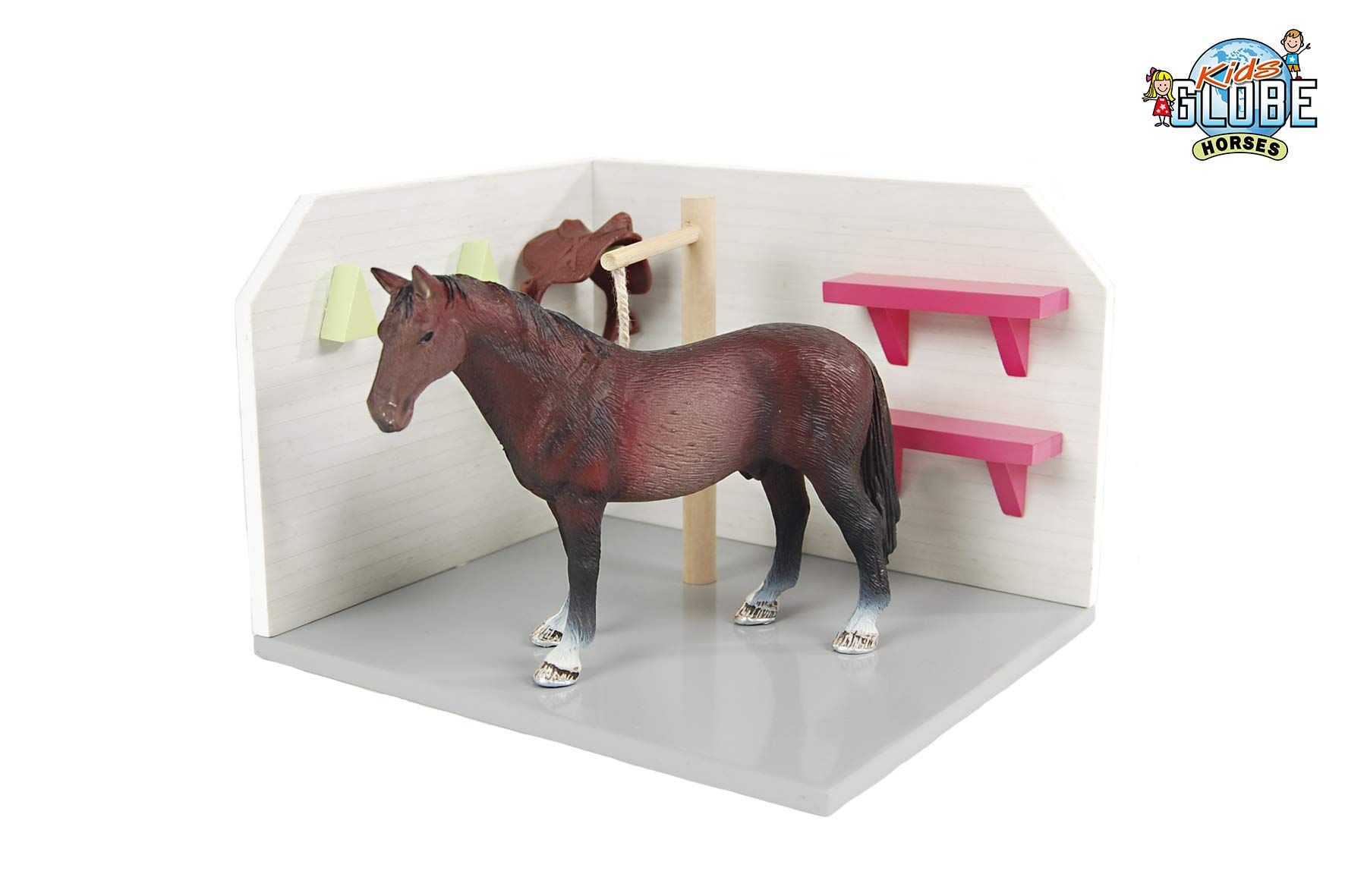 Kids Globe Paarden Wasbox Roze - 610205