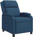 vidaXL Recliner Blauw Stof