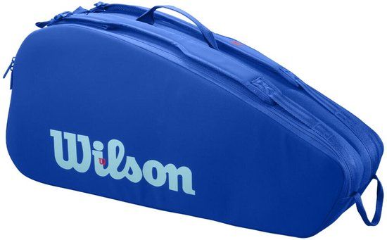 Wilson Ultra V5 Tour Tennis Racket Bag - Blauw, Geschikt voor maximaal 6 rackets