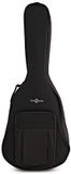 Gear4music Padded Water-Resistant Parlour Acoustic Guitar Gig Bag, 10mm, Black