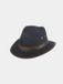 Hatland UV Fedora hoed voor heren - Wadson - Marineblauw - maat L (59CM)