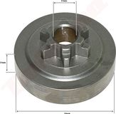Tambour d'embrayage pour tronçonneuses chinoises, 25cc, 3/8 pouce