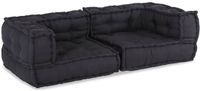 vidaXL Modulaire bank, 2-zits, antraciet, 140 x 70 x 36 cm, stof