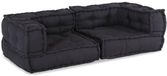 vidaXL Modulaire bank, 2-zits, antraciet, 140 x 70 x 36 cm, stof