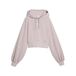 PUMA Essentials Cropped hoodie met ballonmouwen voor dames S, Misty Pink