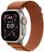 Apple Alpine Loop Band voor de Apple Watch | 44/45/46/49 mm - Maat M - Terracotta / Natural Titanium
