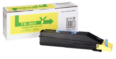 Kyocera TK-865Y - Gele Toner - 12.000 Pagina's - Compatibel met 250Ci, 300Ci