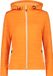 CMP Flexibele en performance hoodie voor dames, Maat M, Polyester, Winddicht, Met capuchon, Lange mouw, Zijzakken, Ritszakken, Oranje, Gemeleerd, Rits