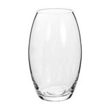 Alessandro Vase Floran - Verre Transparent - H18 x L10 cm - Forme Cylindre Ovale