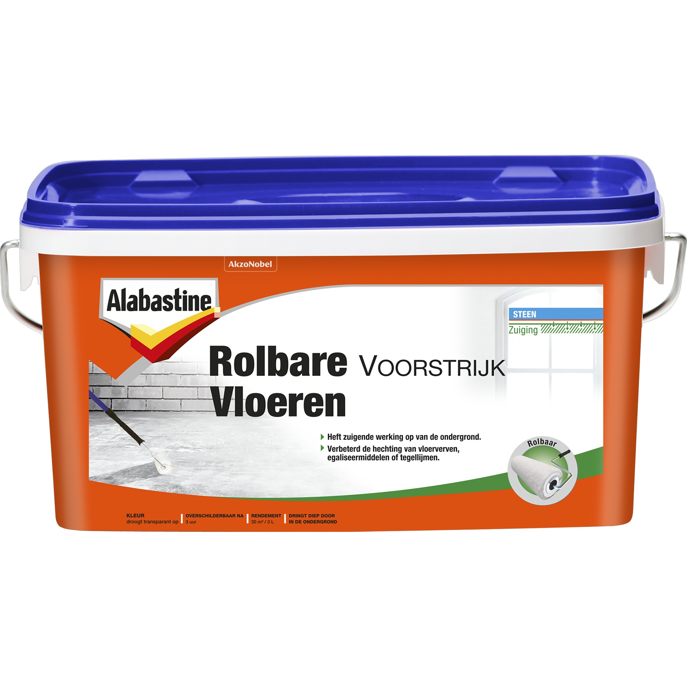 Alabastine voorstrijk vloeren 2 5l wit