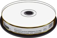 Professional MediaRange Professional Line CD-R 700Mb|80Min 52-voudige schrijfsnelheid, volledig bedrukbaar (inkjetprinter), wit, voor langdurige archivering, 10-delige cake