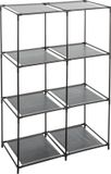 5five Opbergrek 3-laags - metaal - kunststof - zwart - 68 x 98 cm