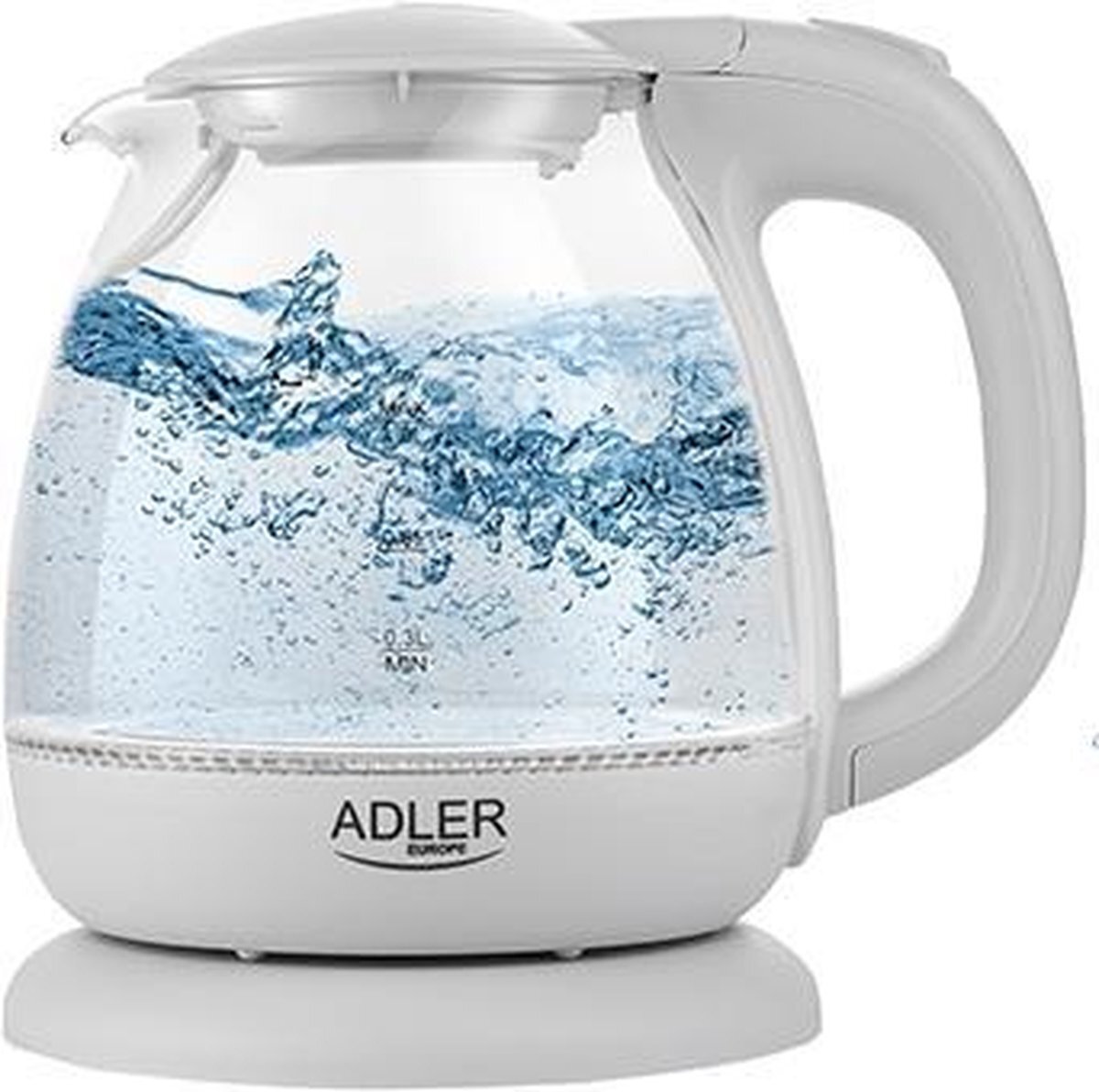 Adler Waterkoker - grijs - 1100 watt - 1 liter