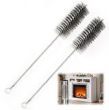 Brosse de cheminée - Brosse de conduit de poêle - Ø 40 mm - Lot de 2
