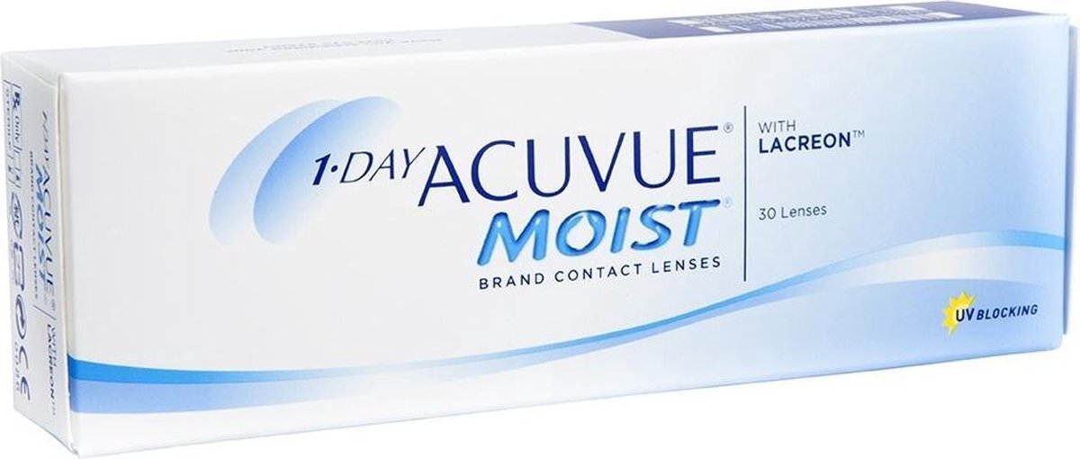 Johnson +2,25 - 1-DAY ACUVUE® MOIST - 30 pack - Daglenzen - BC 9,00 - Contactlenzen