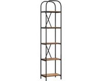 vidaXL Étagère - 5 étagères - 40 x 30 x 183 cm - Bois traité - Vieux bois