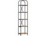 vidaXL Étagère - 5 étagères - 40 x 30 x 183 cm - Bois traité - Vieux bois