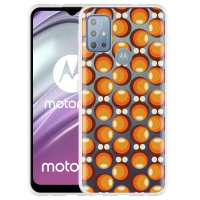 Just in Case Motorola Moto G20 Hoesje 70s Oranje 70s Oranje