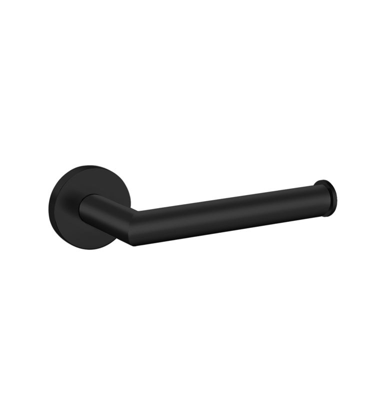 Badkamerplanet Toiletrolhouder Rond Mat Zwart - 7448122082086