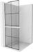 Mexen Kioto+ L paroi de douche avec étagère Walk-in 80 x 200 cm, grille noire, blanc