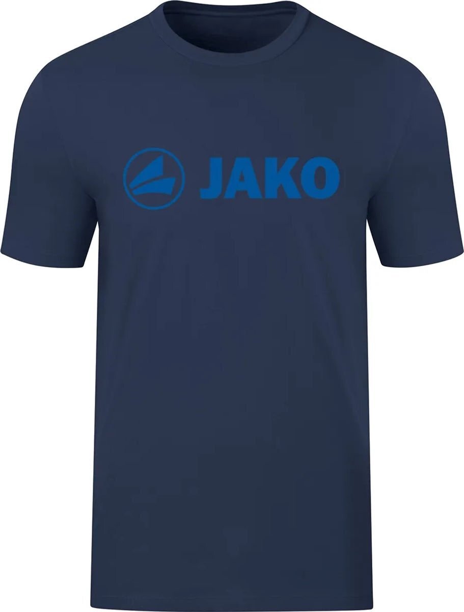 JAKO Promo T-Shirt Heren - Marine Gemeleerd / Indigo Blauw | Maat: L