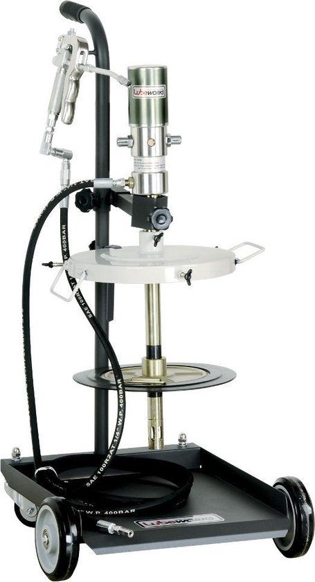 Lubeworks Pneumatische vet vatpomp voor vaten van 20 - 30kg