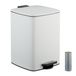 Merkloos / Sans marque Relaxdays Prullenbak keuken - 20 liter - met binnenemmer - wit