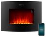 OEM Elektrische kachel, 2000 W, gebogen glas, Wi-Fi, afstandsbediening, timer